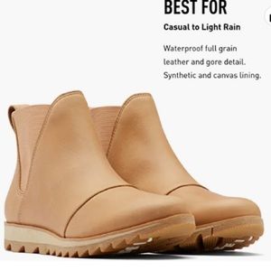 Sorel Women’s Harlow Chelsea Boot - Waterproof Leather (Worn once)